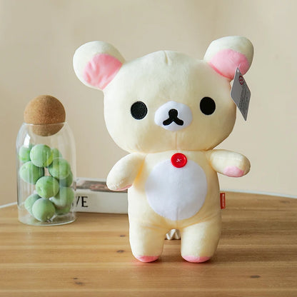 strawberry Rilakkuma Plush Doll Cartoon Bear Toy Kawaii Rilakkuma Room Decor Teddy Bear Plushies Cute Couple Bear Xmas Gift