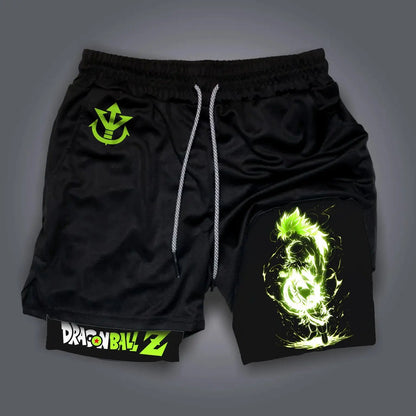 Anime Gym Shorts Men Women Dragon Ball Broly Summer Streetwear Casual Beach Pants Breathable Mesh Quick-dry Shorts Sportswear