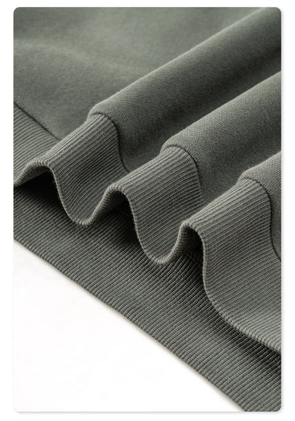 ZODF New Winter Men Solid Fleece Hoodies Unisex Women 345gsm Loose Warm Side Zipper Pocket Hooded Pullovers Brand Clothes HY0867