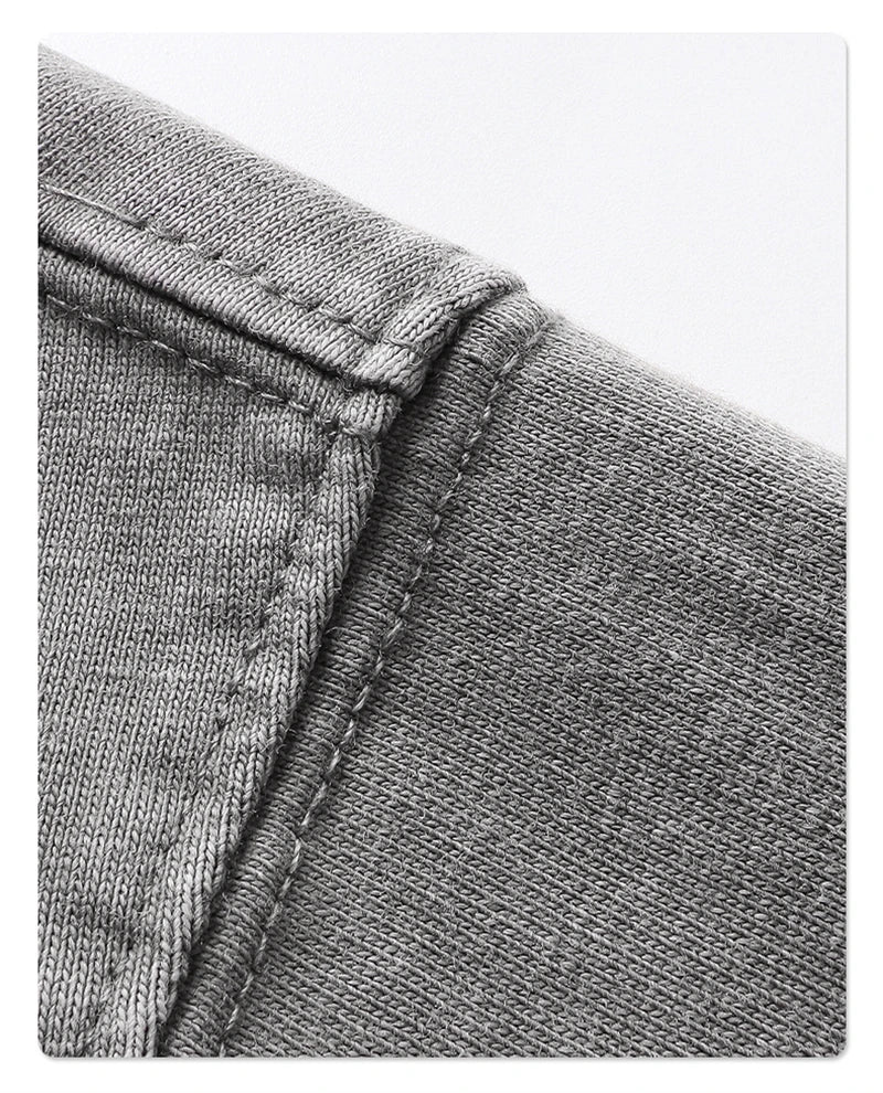 ZODF 2025 Men Summer 250gsm Batik Washed Cotton T-Shirts Retro Unisex Oversized V Neck Distressed T Shirt Brand Tees HY1067