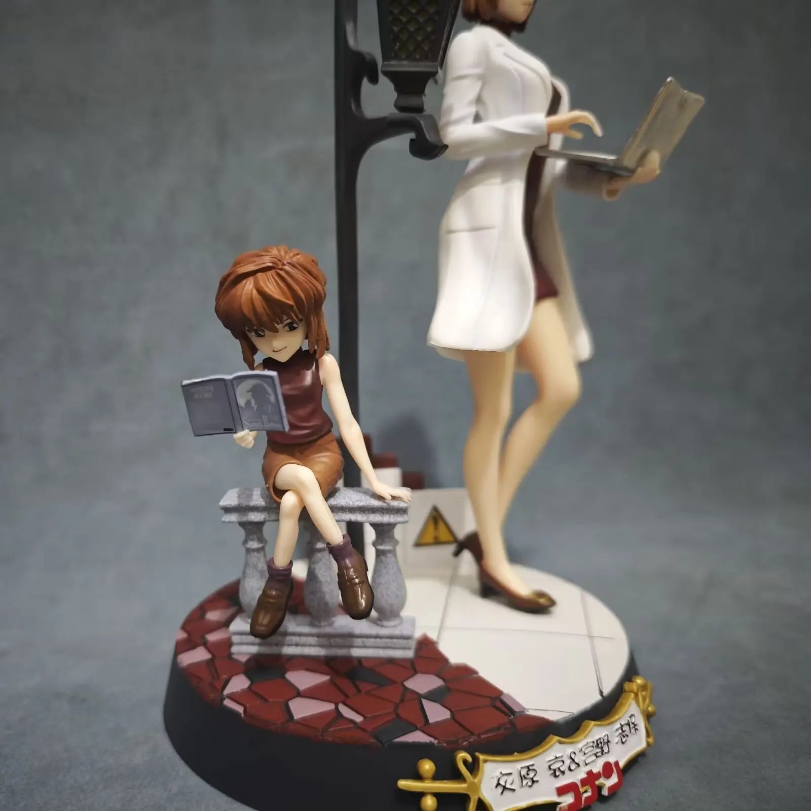 Detective Conan Ai Haibara Two Forms PVC Figure Desktop Ornament for Anime Fans - 12-26cm