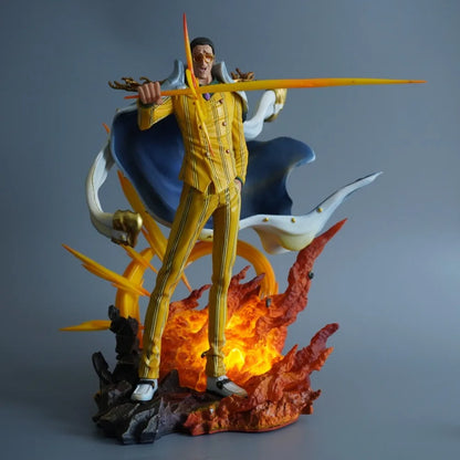 27.5cm Anime One Piece Borsalino PVC Action Figure Statue Desktop Ornament Model Toy Gift - With Box