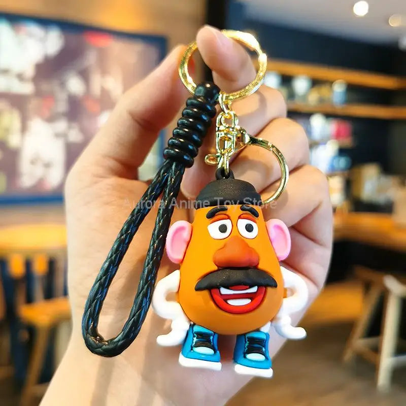New Kawaii Anime Disney Keychain Toy Story Personalized Variety of Cartoon Doll Keyring Key Chain Car Pendant Kids Toys Gifts