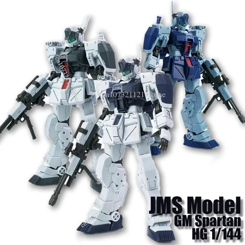 JMS Model GM Spartan HG 1/144 RGM-79S Toys Assembly Model Kit Snowfield Color Frigid Zone Action Figure Robot Mecha Kids Gifts