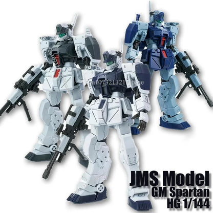 JMS Model GM Spartan HG 1/144 RGM-79S Toys Assembly Model Kit Snowfield Color Frigid Zone Action Figure Robot Mecha Kids Gifts