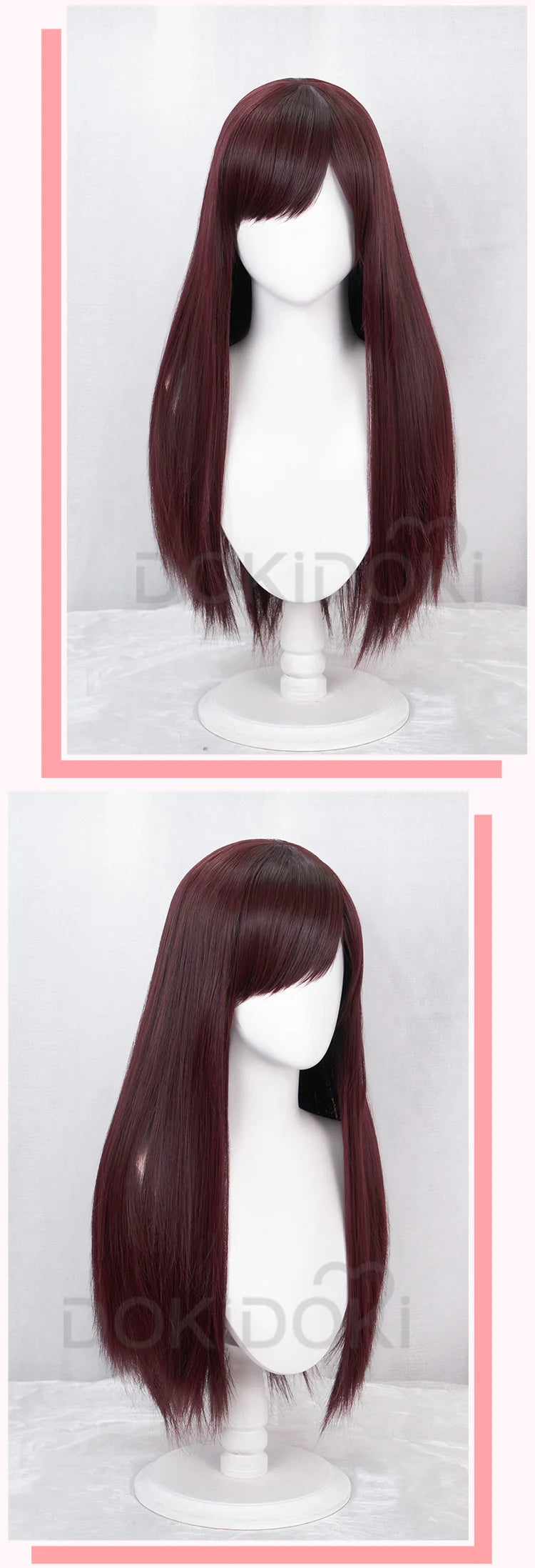 IN STOCK D.Vaa Wig Cosplay Game DokiDoki Cosplay D.Vaa Brown Long Wig Women Hair Heat Resistant Synthetic