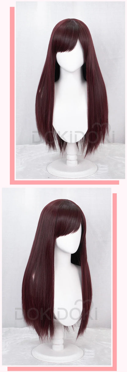 IN STOCK D.Vaa Wig Cosplay Game DokiDoki Cosplay D.Vaa Brown Long Wig Women Hair Heat Resistant Synthetic