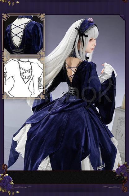 Suiginto Cosplay Costume Anime Rozen Maiden DokiDoki-SR  Suigintou Women Mercury Lampe Lolita Gothic Halloween Dress Suiginto