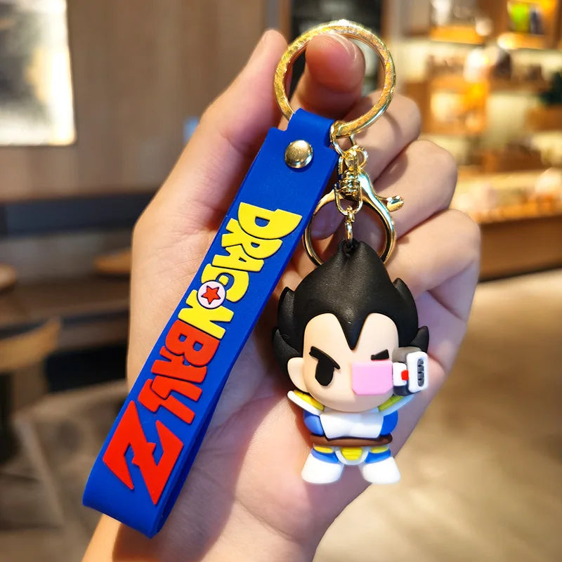 New Anime Dragon Ball Key Chain Z Super Saiyan Son Goku Bulma Broly Piccolo Majin Buu Series Bag Pendant Keyring Kids Toys Gifts