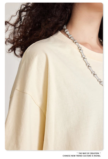 ZODF Trendy Summer 260gsm Cotton Oversized T Shirts For Men Unisex Male Kanye West High Street Solid Tees Brand Tops HY0122