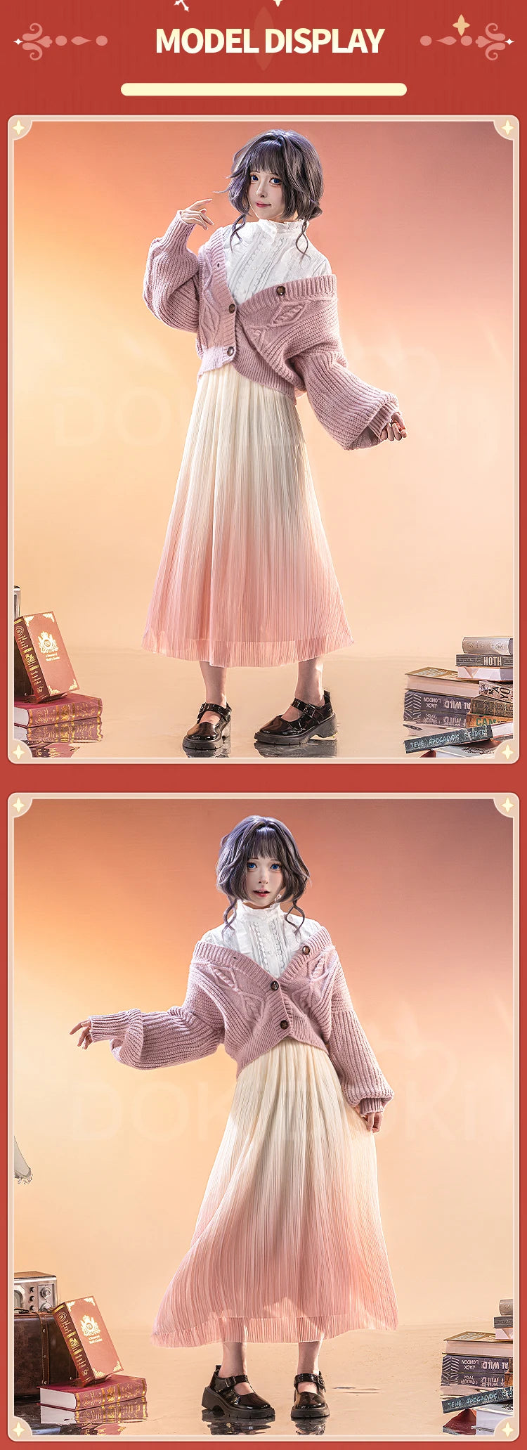 IN STOCK Waguri Kaoruko Cosplay Costume Anime The Fragrant Flower Blooms with Dignity DokiDoki-R Women Suit Halloween Cosplay