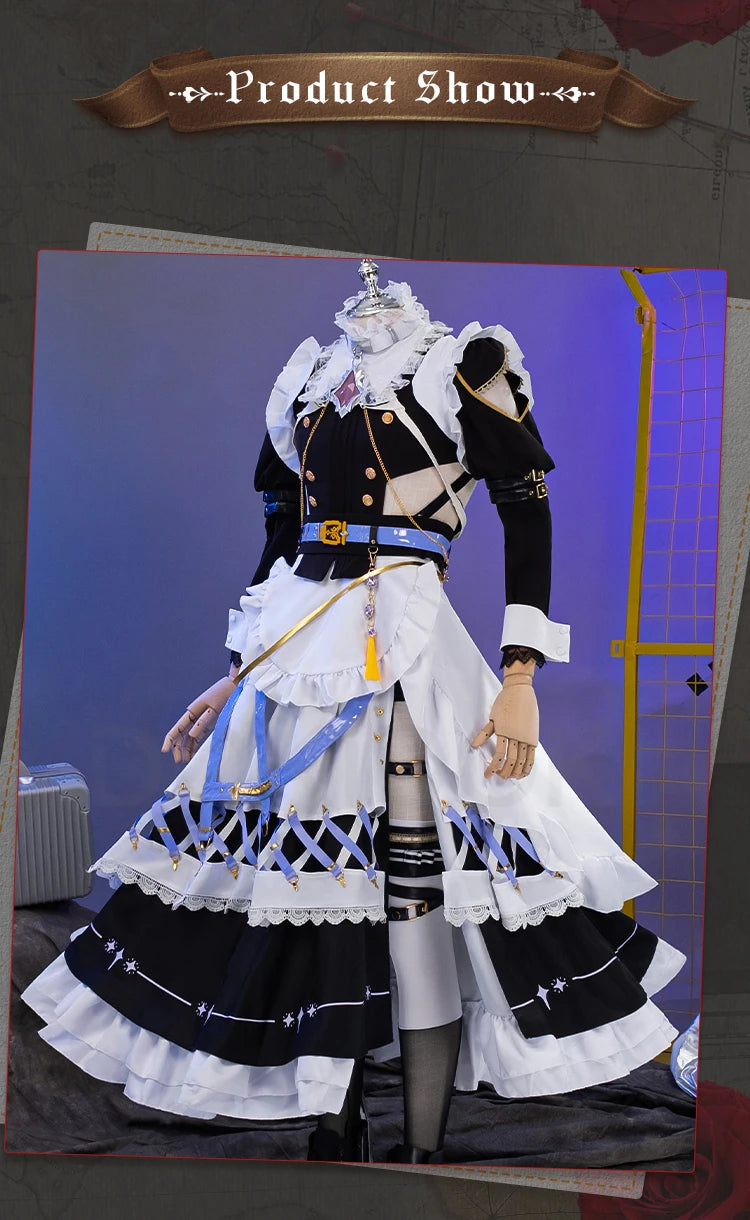 Blade Cosplay Costume Game Nu: Carnival Cosplay【S-2XL】DokiDoki-R Men Sexy Maid Costume Dress Blade Halloween Cosplay Plus Size