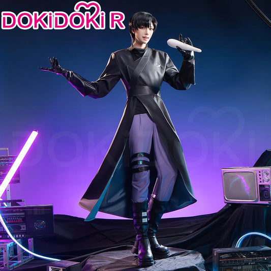 IN STOCK Ivan Cosplay Costume Anime Cosplay【S-3XL】Alien Stage DokiDoki-R Men Black Uniform Halloween Ivan Cosplay Plus Size