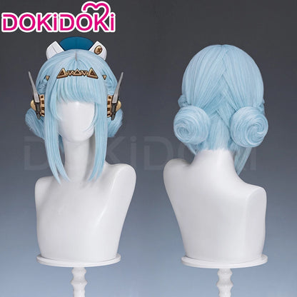 IN STOCK Ineffa Nefer Jahoda Flins Wig Game Genshin Impact DokiDoki Men Gradient Deying Hair Flins Cosplay Free Cap Halloween
