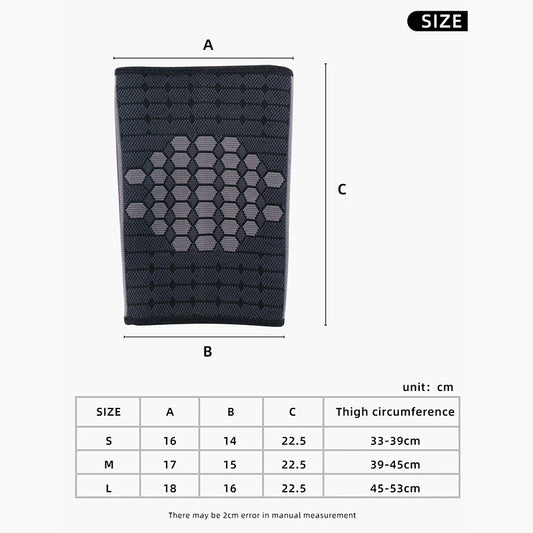 1pc/2pc Thigh Compression Sleeve Hamstrings Four-Circle Thigh Support Pull Groin Muscle Exercise Exercise Recovery