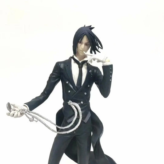 20CM Anime Black Butler Kuroshitsuji Sebastian Michaelis Figure 1/8 Animation Model Toy Gift Collection Action Figure PVC
