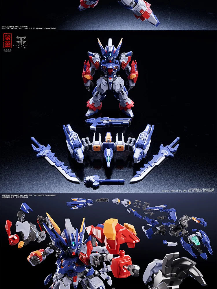 52TOYS SD CD-TGM01 Tian Wei Assembly Model Highly Articulated ABS Plastic Action Figure with Interchangeable Weapons