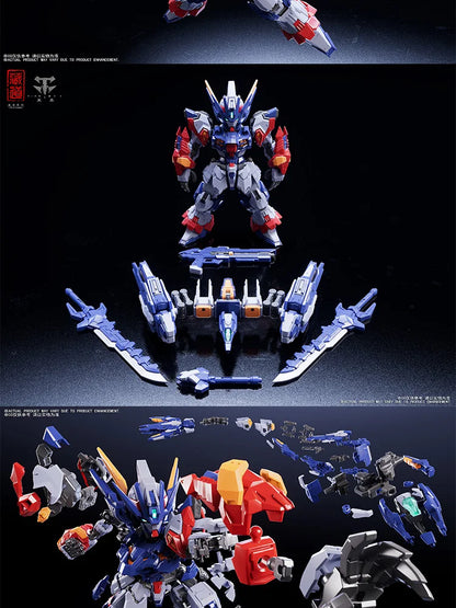 52TOYS SD CD-TGM01 Tian Wei Assembly Model Highly Articulated ABS Plastic Action Figure with Interchangeable Weapons