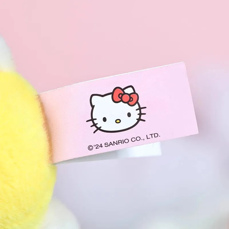 Genuine Sanrio Hello Kitty Cute Stuffed Keychain Car School bag Pendant Kids Plush Toy Keyring Plushier Strap Doll Birthday Gift