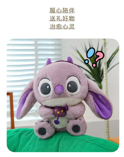 30CM-80CM Lilo & Stitch New Disney Plush Toy Cartoon Scrump Stuffed Doll Soft Anime Pillow Souvenir Kawaii Birthday Gift