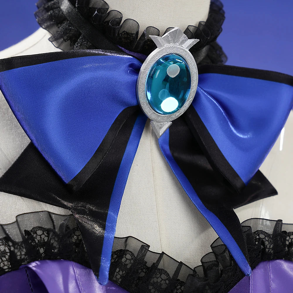 Genshin Impact Wonderland Manekina Cosplay Costume Candlelit Revelry Dress Hat Halloween Party for Women Girls Role Play Outfit