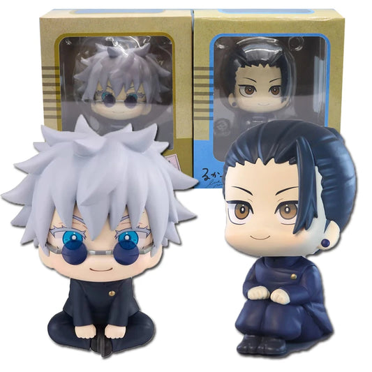 10cm Look up Anime Fushiguro Megumi Jujutsu Kaisen Figure Gojo Satoru Action Figure Q Version Doll Geto Suguru Statue Toy