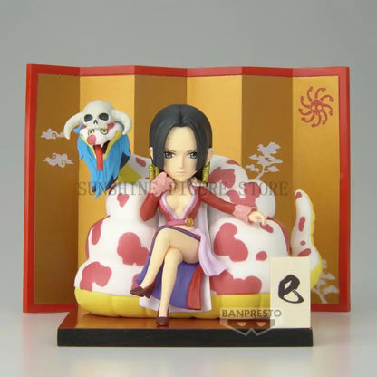 In Stock Original Bandai One Piece World Collectable Figure Special Boa.hancock & Salom Action Figure Boxed Toys Gift