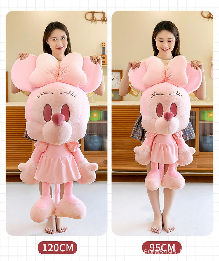 65/85/110cm Super Big Size Mickey Minnie Mouse Kawaii Anime Plush Stuffed Doll Disney Cartoon Plush Pillow Children Holiday Gift
