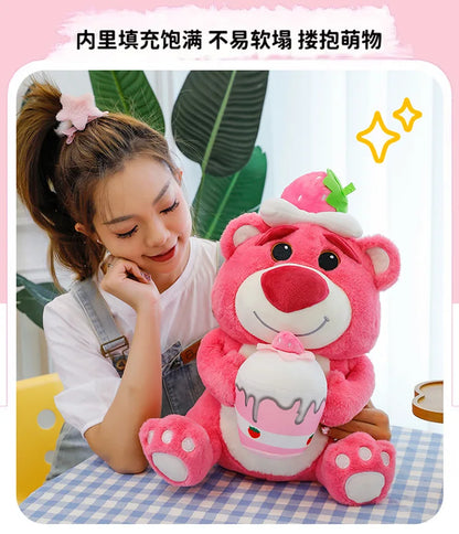 45/60/90cm Super Big Size Lotso Kawaii Disney Anime Plush Stuffed Doll Cartoon Decoration Plush Pillow Children's Holiday Gifts
