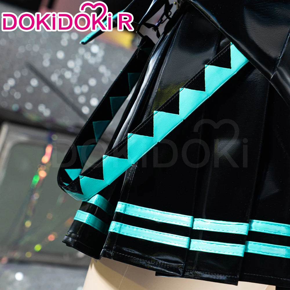 IN STOCK Mikuu Cosplay Costume Game Cosplay【XS-2XL】DokiDoki-R Mikku 16th Anniversary Women Uniform Costume Dress Plus Size