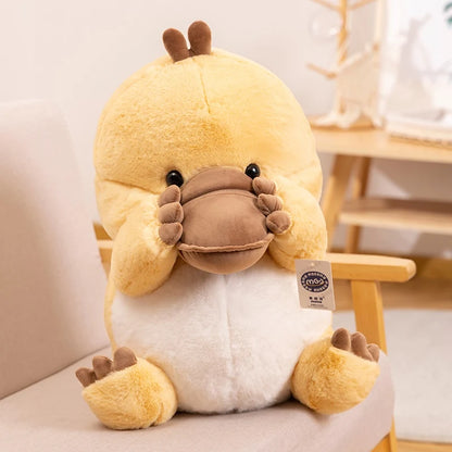 ZU Kawaii Stuffed Animal Plush Platypus Otter Soft Toy Cartoon Shy Plushies Animals Cute Gift For Girl Boy