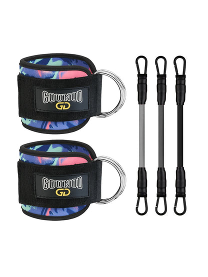 Fitness Ankle Band Padded Double D-Ring Adjustable Weight Leg Training Support 1pc/2pc/3pc