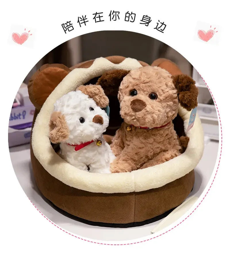 Cute Dog Plush Toy Soft Kawaii Puppy Doll Cartoon Animal Corgi Shiba Inu Pug Dog Stuffed Pillow Children Birthday Christmas Gift