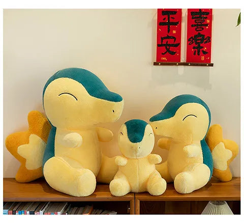 35/75cm Cyndaquil Pokemon Plush Toys Large Anime Doll Pillow Cartoon Feurigel Pokémon Plushie Stuffed Gift for Kids Christmas