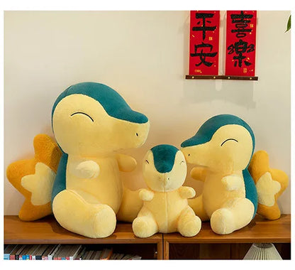 35/75cm Cyndaquil Pokemon Plush Toys Large Anime Doll Pillow Cartoon Feurigel Pokémon Plushie Stuffed Gift for Kids Christmas