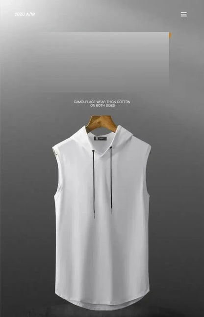 Dragon Ball Z Anime Graphic Print Men's Sleeveless Hoodie Streetwear Muscle Tank Top Summer Casual Hooded Gym Vest Fitness Wear