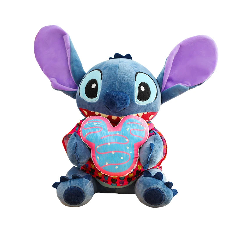 30/70CM Cartoon Lilo and Stitch Disney Plush Toys Anime Stuffed Xmas Biscuit Classic Stich Doll Plushie Kids Birthday Gifts