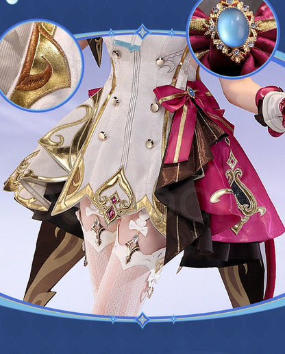 IN STOCK Escoffier Cosplay Costume Game Genshin Impact DokiDoki-SR Women Fontaine Costume Escoffier Cosplay Tail Wig