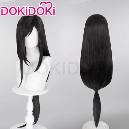 IN STOCK Tifa Lockhart Venat Wig Game FF Cosplay DokiDoki Long Black Hair Tifa Venat Cosplay Ear Clips ReMark