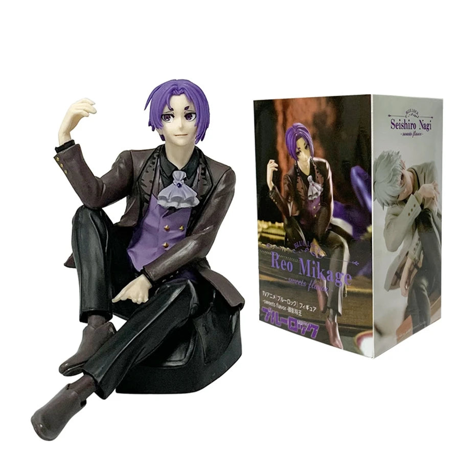 14cm Blue Lock Nagi Seishirou Action Figure Full Dress Mikage Reo Room Decoration Collectible Model Toy - 9.5cm With Box