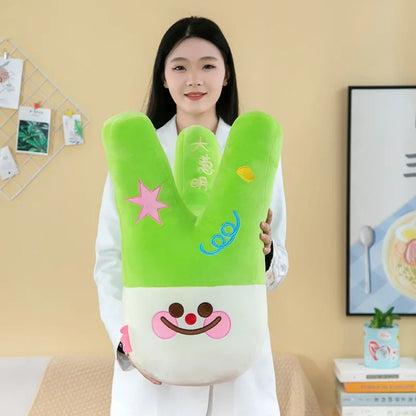 New 40-60cm Creative Cute Scallion Bright Pillow Large Cloth Doll Plush Toy Sleeping Doll Children's Girl Birthday Gift