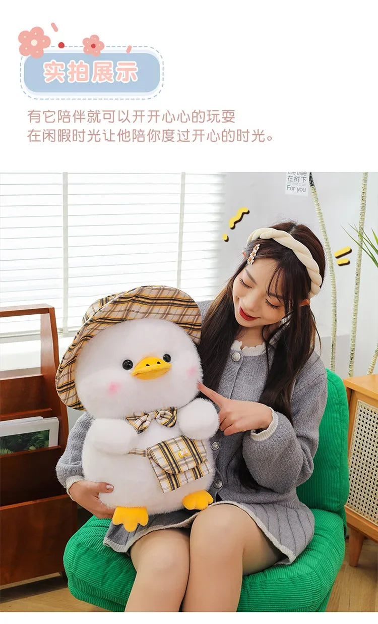 New 25/35/45cm Kawaii Cute Gentleman Duck Plush Toy Children's Pillow Doll Interior Decoration Boys and Girls Birthday Gifts