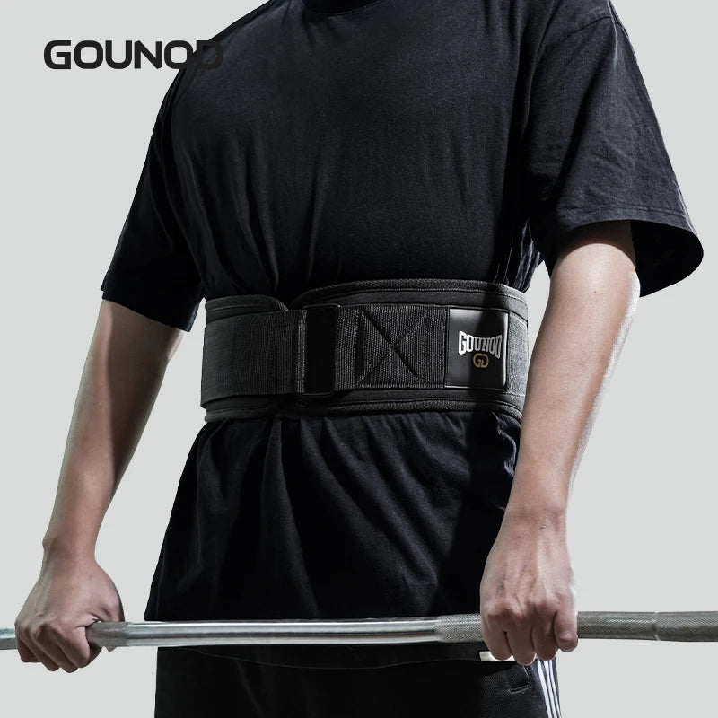 Gounod Weight Lifting Belt Back Support Workout for Squats Deadlifts Powerlifting Cross Training Men Women