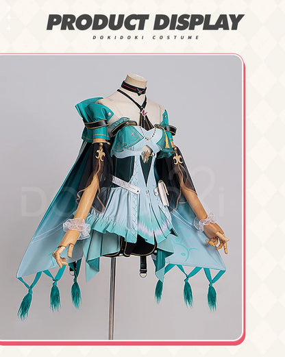 Ciaccona Cosplay Costume Game Wuthering Waves【XS-3XL】DokiDoki-N Women Green Dress Ciaccona Costume Plus Size