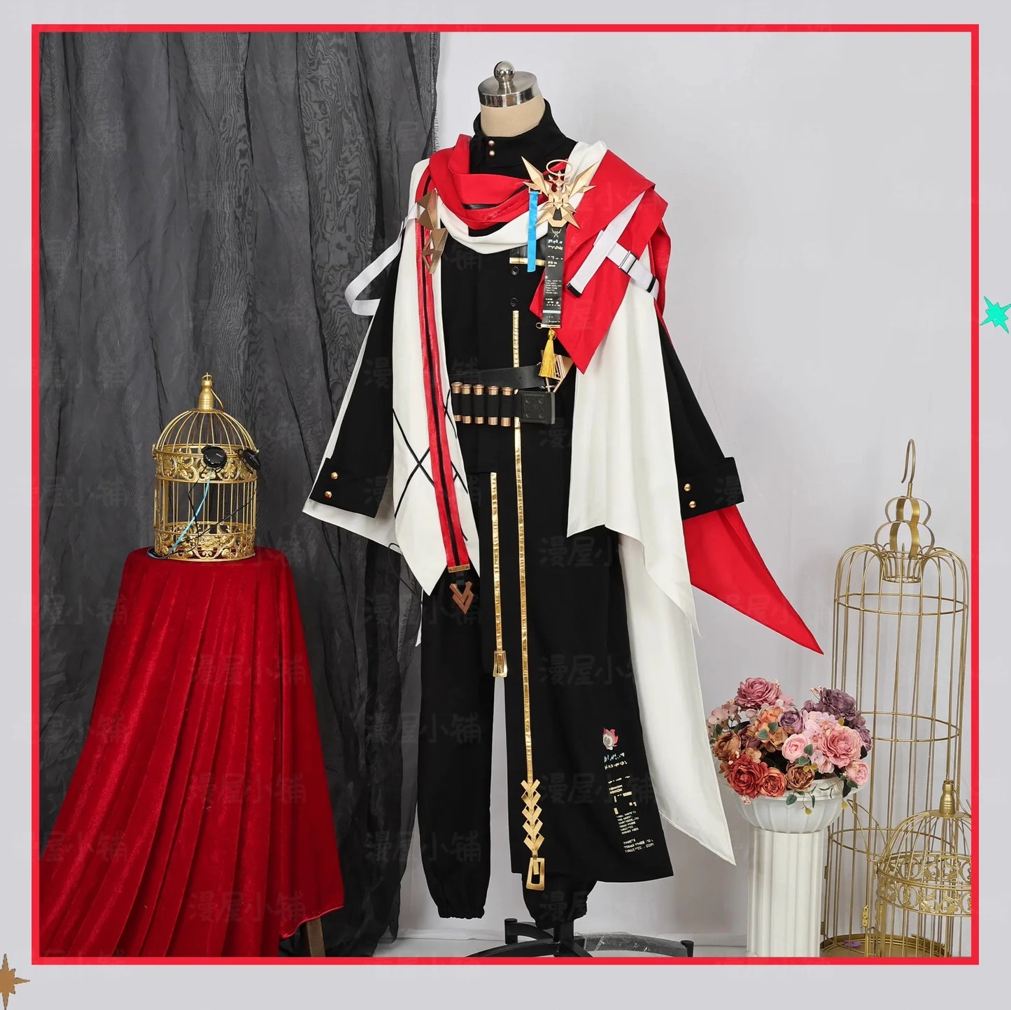 Arknights Executor The Ex Foedere Cosplay Costume Wig Game Uniform Cloak Federico Giallo Halloween Party for Women Men iCoser