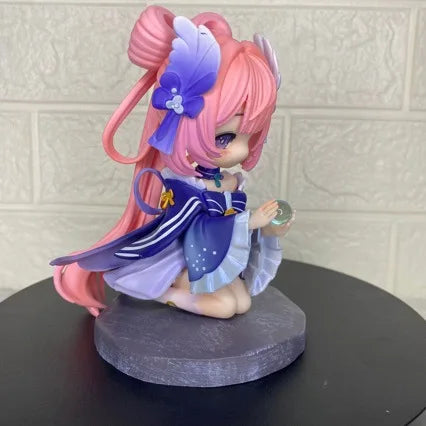 New Sangonomiya Kokomi Figure Genshin Impact Anime Figurine Sangonomiya Q Version Pvc Models Statue Customized Doll Decora Gift
