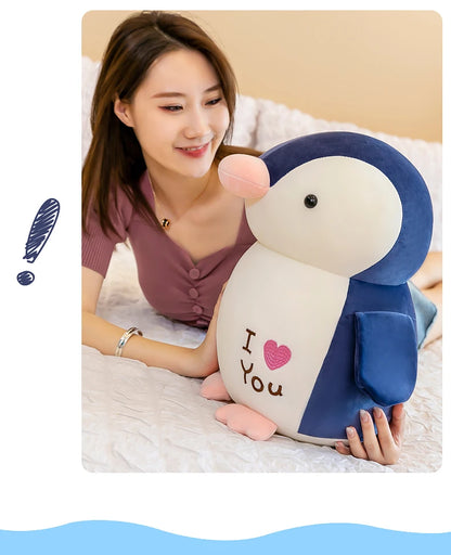 30cm Cute Soft Love Penguin Plush Toys Office Pillow Home Comfort Cushion Child Decor Christmas Gift Cotton Doll Stuffed Toys