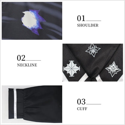 The Hundred Line Kako Tsukumo Cosplay Costume Wig Battle Uniform Skirt Hairband Last Defense Academy Halloween Party for Women