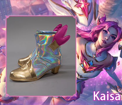 UWOWO League of Legends/LOL Costume Star Guardian Kai'Sa SG Kaisa Cosplay Shoes Boots