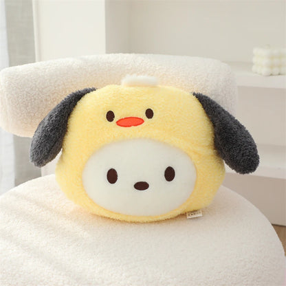 Sanrio Lovely Hello Kitty Headrest Back Cushion Chair Lumbar Support Car Seat Decor My Melody Kuromi Throw Pillow Gifts Girl